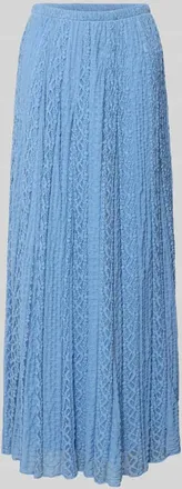 Gina Tricot Maxirock mit Spitze und elastischem Bund in Sky, Gr&ouml;&szlig;e XS