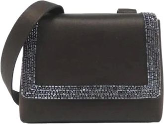 Chanel Pre-owned Mini Bags, female, Brown, Size: ONE SIZE Pre-owned Mini Satin Shoulder Bag