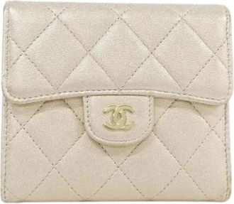 Chanel Pre-owned Portemonnee (tri-fold) - Dames - Vintage Accessoires - Wit - ONE Size - Vintage