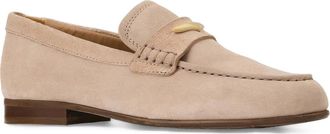 Aquatalia Elia Weatherproof Loafer in Warm Grey Suede at Nordstrom, Size 10.5