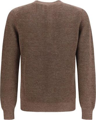 Brunello Cucinelli Mens Brown Linen Sweatshirt Clothing