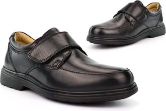 Generic Mens Wide Fit Leather Shoes Mens Extra Wide Shoes Mens Touch Fastening Leather Shoes Mens Touch Fastening Shoes Mens Leather Shoes Size 13 Size 14 Siz