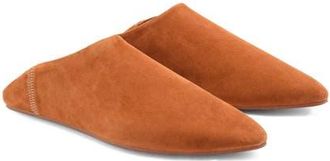 Mango Leather Collapsible Heel Shoe in Orange at Nordstrom, Size 6.5Us