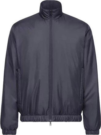 Moncler Berre Short Down Jacket - male - Moncler - Light Jackets - Blue - XL - Jackets