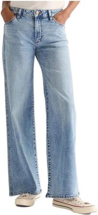 Wrangler Worldwide Bubbly Jeans - Dames - Loose Fit Jeans - Blauw - W30 L32 - Denim - Jeans