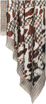 Pierre-Louis Mascia Sciarpa con stampa pied-de-poule - Toni neutri