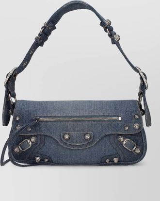 Balenciaga textile clutch bag