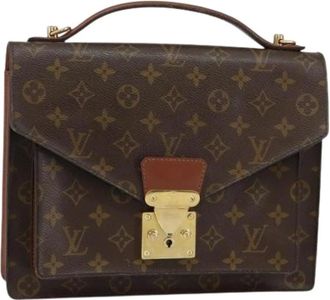 Louis Vuitton Pre-owned Handbags, female, Brown, Size: ONE SIZE Pre-owned Vintage Canvas Handbag