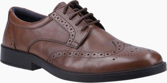 Hush Puppies Mens Nolan Mens Brogues - Brown - Size: 12