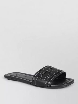 Hogan h685 flat slide sandal open toe