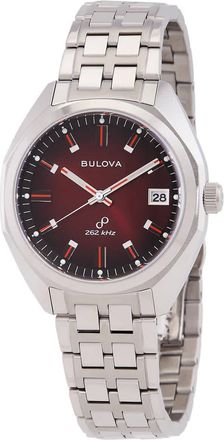 Bulova Jet Star Quartz Red Dial Mens Watch 96B401