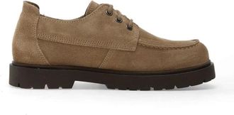 Birkenstock Highwood Moc Lace Low - Dames - Veterschoenen - Beige - 41 EU - Leer - Schoenen