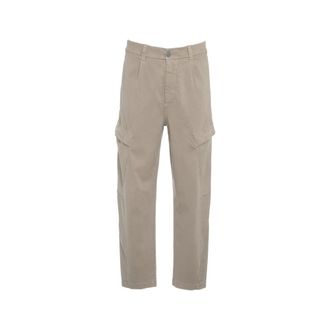 Transit Par-Such Straight Trousers, male, Beige, Size: M Cargo Pants Grigio Aw25