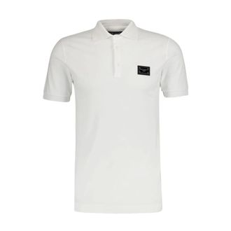 Dolce & Gabbana Tops, Heren, Wit, S, Katoen, Wit Katoenen Polo-Shirt Klassieke Stijl