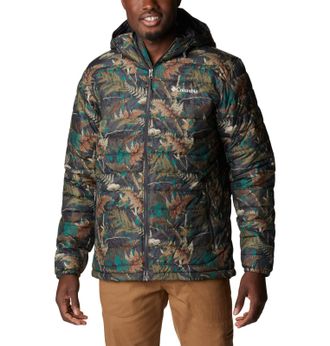 Columbia Mens Powder Lite Jacket, Spruce North Woods Print, M