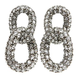 Isabel Marant Funky Ring Oorbellen met Strass - Dames - Oorbellen - Grijs - ONE Size - Accessoires