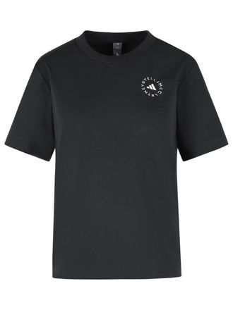 adidas Adidas By Stella Mccartney Black Cotton Blend T Shirt