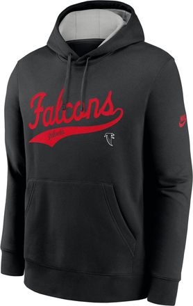 Nike Atlanta Falcons Rewind Club Logo Nike Mens NFL Pullover Hoodie in Black | 2KDK094N87V-V7Q