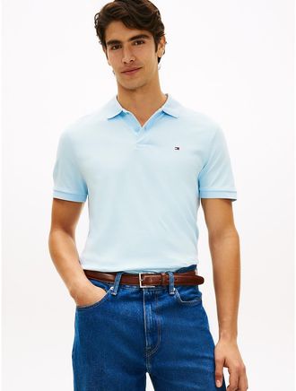 Tommy Hilfiger Mens Regular Fit Smooth Cotton Polo - Blue - XXXL
