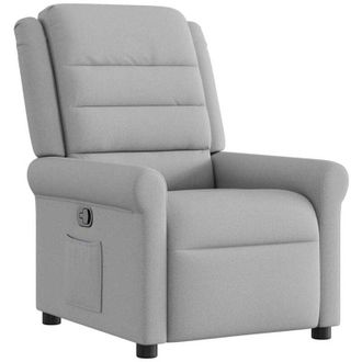 vidaXL Sill&oacute;n Reclinable De Tela Gris Nube Vidaxl