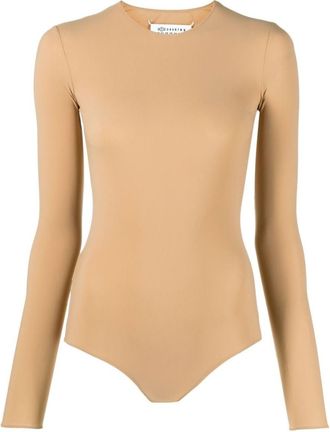 Maison Margiela Beige Long Sleeve Bodysuit