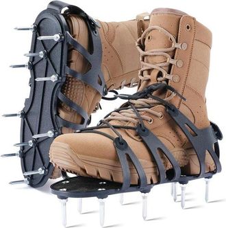 OEM Zapatos Con Clavos, Zapatos Aireadores De C&eacute;sped Con Bloques De Equilibrio Con Peso, P&uacute;as De 4,5 Cm, Herramientas De Jardiner&iacute;a Con Clavos