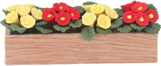 OEM Maceta De Flores En Miniatura 1:12 Para Casa De Mu&ntilde;ecas, Bons&aacute;i De Madera Y Resina Para Decorar El Alf&eacute;izar De La Ventana O El Balc&oacute;n