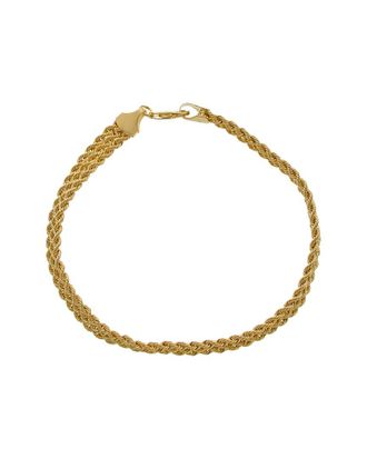 Italian Gold, Inc 10K Triple Row Semi-Solid Rope Bracelet