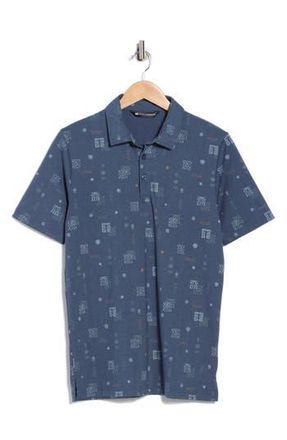 Travis Mathew Quick Trip Polo in Mood Indigo/Vintage at Nordstrom Rack, Size Small