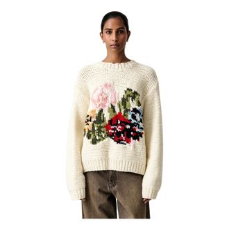 Stine Goya Maglione Fatto a Mano - - Knitwear - Donna - Beige - S