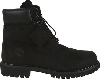Timberland Schoenen, Heren, Zwart, 43 1/2 EU, Premium Waterdichte Veterschoen in Zwart