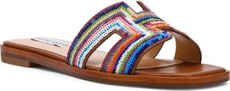 Steve Madden Hadyn Sequin Slide Sandal in Multi Brown at Nordstrom, Size 6.5