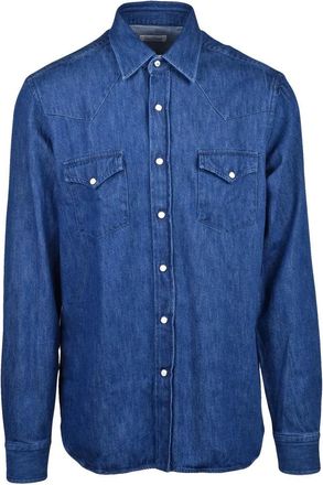 Alessandro Gherardi Blue Oxford Cotton Mens Oxford Shirt