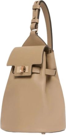 Max Mara Tassen, Dames, Beige, ONE Size, Small Margaux Sling Backpack