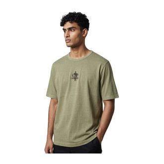 C.P. Company T-Shirts, male, Green, Size: XL 1020 Jersey Logo T-Shirt