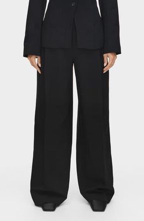 Aligne Genevieve Wool Blend Wide Leg Pants in Black at Nordstrom Rack, Size 0