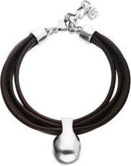 UNOde50 Leather strap with sterling silver-plated dial at Nordstrom