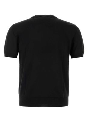 Valentino Garavani Mens Black Wool Sweater Nero Maglie