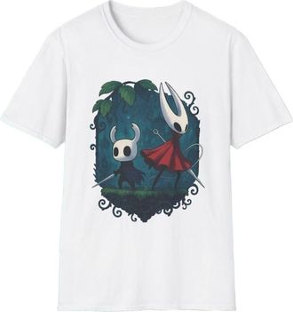 Generic Hollow Knight Silksong T-Shirt - Unisex Graphic Tee, Casual Gamer Top, Fun Fantasy Shirt, Gaming Gift for Men & Women (White,M)