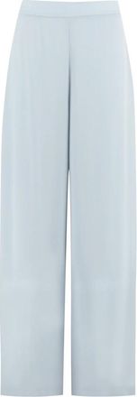 Clips Wijde broek met elastische taille - Dames - Wijde Broeken - Blauw - 2XL - Polyester - Broeken