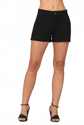 Bella Dahl Poppy Voyage Pocket Short In Black