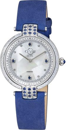 Gevril Group Matera Diamond Mother of Pearl Dial Ladies Watch 12801