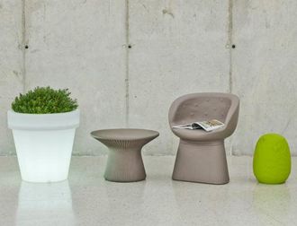 OEM Magnolia 60 Macetero Redondo Cl&aacute;sico Con Luz Para Plantas Y Flores Muy Resistente. Luz Blanca Fr&iacute;a Con Cable. Hecho De Polietileno En Espa&ntilde;a