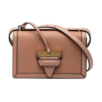 Loewe Pre-owned Structured Leather Bag - Dames - Pre-owned - Bruin - Maat: ONE Size Leer