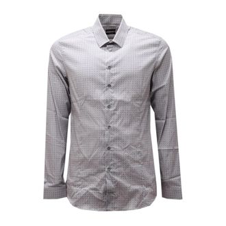 Patrizia Pepe Grijs Stijlvol Overhemd - Heren - Casual Overhemden - Grijs - 2XL - Overhemden