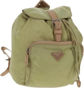 Prada Pre-owned Backpacks, female, Green, Size: ONE SIZE Pre-owned Vintage Backpack
