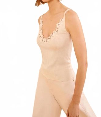 Ulla Johnson Ainsley Knit Camisole In Pearled Ivory