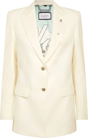 Philipp Plein Dames, Jassen, Wit, Maat: XS Wol