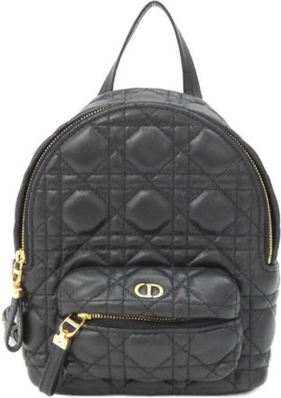 Dior Black Leather Backpack (Pre-Owned)