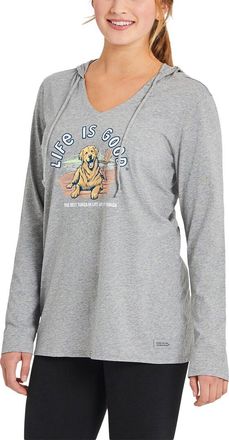 Life is good Crusher Hooded T-Shirt